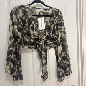 12th Tribe Rosario Tie Dye wrap top